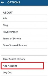 Fiók hozzáadása az Instagram alkalmazás androidos eszközén