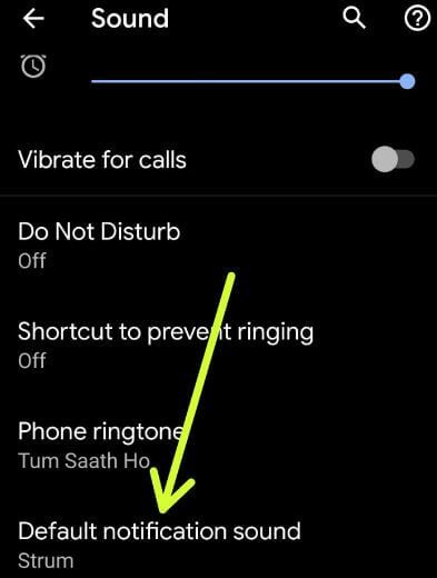 Módosítsa az alapértelmezett értesítési hangot a Google Pixel 3 alkalmazásban