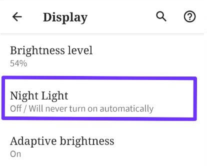 Éjszakai megvilágítás beállítása a Pixel 3a és a Pixel 3a XL készülékeken