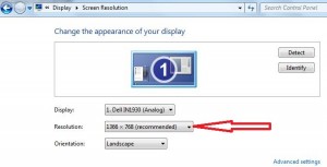 A képernyőfelbontás Windows 7 megváltoztatása